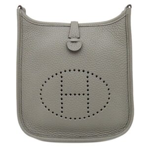 エルメス HERMES ショルダーバッグ エヴリンTPM ロング トリヨンクレマンス グリメイヤー シルバー金具 U 【中古】