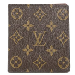 ルイヴィトン LOUIS VUITTON 二つ折り財布 ポルトビエ 10 カルトクレディ モノグラムキャンバス モノグラム 茶 札入れ カード入れ M60883 CA0012 【中古】