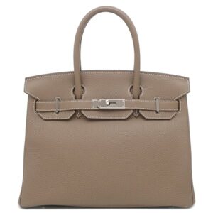 エルメス HERMES ハンドバッグ バーキン30 トゴ エトゥープ シルバー金具 グレージュ D 【箱】 【中古】中古美品