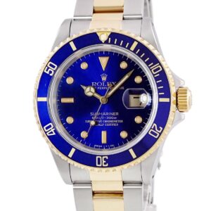 ロレックス ROLEX サブマリーナー デイト 16613 OH済 L番 K18YG×SS コンビ 青サブ ヴァイオレット メンズ 腕時計自動巻き ブルー 【中古】中古美品