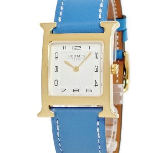 エルメス HERMES Hウォッチ MM HH1.510 H型 白 ホワイト アラビア ギョウシェ メンズ レディース 腕時計クオーツ ホワイト 【中古】中古美品