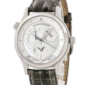 ジャガールクルト JAEGER LECOULTRE マスター ジオグラフィーク Q1428420 142.8.92 リザーブドマルシェ ワールドタイム メンズ 腕時計自動巻き シルバー 【中古】