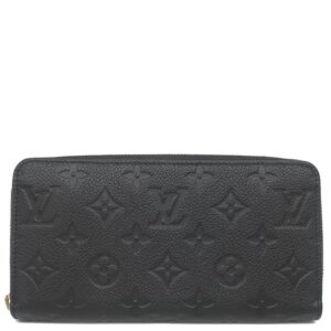ルイヴィトン LOUIS VUITTON 長財布 ジッピー ウォレット モノグラムアンプラント ノワール ゴールド金具 黒 ラウンドジップ M61864 RFID 【箱】 【中古】