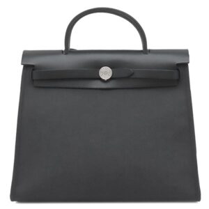 エルメス HERMES 2WAYバッグ エールバッグジップPM 31 レザー ヴァッシュハンター トワルミリタリー ブラック シルバー金具 黒 鍵1本欠品 D 【中古】中古美品