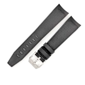 IWC IWC 腕時計パーツ 純正 アクアタイマー用 ラバーバンド ラバー ステンレススチール ブラック 未使用 替え ベルト バンド ストラップ 22mm ブラック 黒 尾錠付き 【中古】中古美品