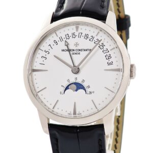 ヴァシュロン・コンスタンタン VACHERON CONSTANTIN パトリモニー ムーンフェイズ レトログラード デイト 4010U/000G-B330 メンズ 腕時計自動巻き シルバー 【中古】