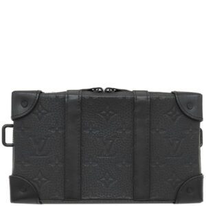 ルイヴィトン LOUIS VUITTON ショルダーバッグ ソフトトランク ウォレット トリヨンレザー ブラック ブラック金具 ラウンドファスナー M80224 RFID 【中古】