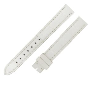 カルティエ Cartier 腕時計パーツ クロコダイル ホワイト 純正 クロコ 尾錠用 替え バンド ベルト ストラップ 13ｍｍ 白 ホワイト 【中古】中古美品