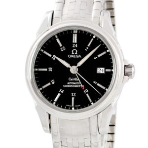 オメガ OMEGA デ ヴィル コーアクシャル GMT 4533.50.00 ブラック バー デイト クロノメーター メンズ 腕時計自動巻き ブラック 【中古】中古美品