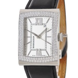 ブシュロン BOUCHERON リフレ XL WA009213 純正ダイヤ シルバー デイト 角型 バー ローマン メンズ 腕時計自動巻き シルバー 【中古】