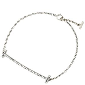 ティファニー Tiffany & Co ブレスレット Tスマイル スモール ホワイトゴールド T＆Co. Au750 18K WG ダイヤモンド 【中古】中古美品