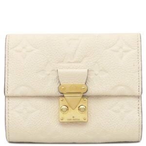 ルイヴィトン LOUIS VUITTON 三つ折り財布 ポルトフォイユ メティス コンパクト モノグラムアンプラント クレーム ゴールド金具 M81071 RFID 【箱】 【中古】