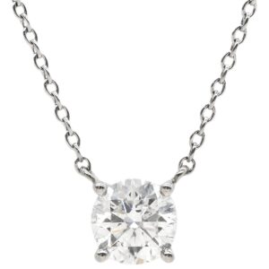 ウィスプ WISP ネックレス ダイヤモンド 0.546ct プラチナシルバー 1Pダイヤ プラチナ Pt ブリリアントカット 【中古】中古美品