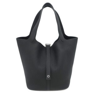 エルメス HERMES ハンドバッグ ピコタンロック MM 22 トリヨンクレマンス ブラック シルバー金具 黒 B 【保存袋】 【中古】新品同様品