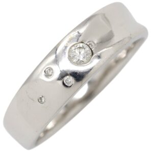 リング 指輪 ダイヤリング ホワイトゴールド 4P 17.5号 【中古】