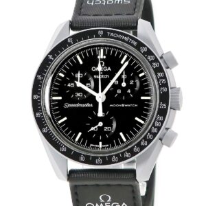オメガ OMEGA スピードマスター バイオセラミック ムーンスウォッチ ミッション トゥ ムーン SO33M100 メンズ 腕時計クオーツ ブラック 【中古】