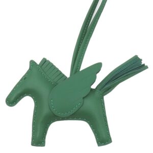 エルメス HERMES バッグチャーム ロデオPM ペガサス アニョーミロ ヴェールモワイヤン 新品 未使用 単色 ソーグリーン W 【箱】 【中古】未使用保管品