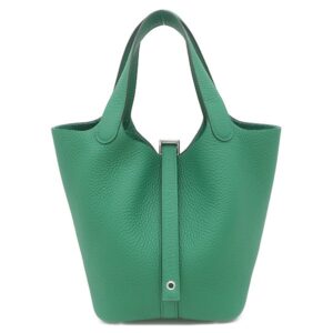 エルメス HERMES ハンドバッグ ピコタンロック 18 PM トリヨンクレマンス ヴェールヴェルティゴ シルバー金具 新品 未使用 緑 2025年製 K 【箱】 【中古】未使用保管品
