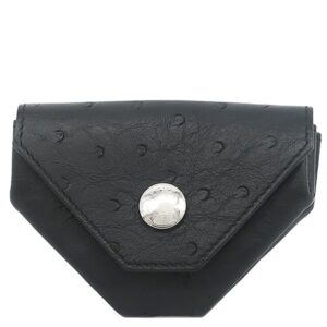 エルメス HERMES コインケース ルヴァンキャトル オーストリッチ ブラック 黒 Z 【箱】 【中古】新品同様品