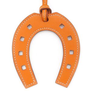エルメス HERMES バッグチャーム パドック シュバル ホースシュー ヴォースイフト オレンジ 馬蹄 【箱】 【中古】