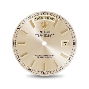ロレックス ROLEX 腕時計パーツ 純正 デイデイト 118238 118038用 ダイアル ステンレススチール シャンパンゴールド 文字盤 シャンパンゴールド 三針セット 夜光 トリチウム 替え 金 【中古】中古美品