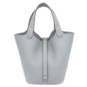 エルメス HERMES ハンドバッグ ピコタンロック 18 PM トリヨンクレマンス グリパンタン シルバー金具 新品 未使用 グレー 2025年製 K 【箱】 【中古】未使用保管品