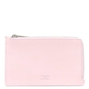バレンシアガ BALENCIAGA コインケース Envelope ロング カーフ ペタルピンク×アーミーグリーン マットシルバー金具 エンベロープ フラグメントケース 7367342AABX5763 【箱】 【中古】新品同様品