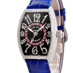 フランクミュラー FRANCK MULLER トノウカーベックス ヴェガス ジョーカー 5850VEGAS D CD K18WG ダイヤ 限定20本 メンズ 腕時計自動巻き ブラック 【中古】中古美品
