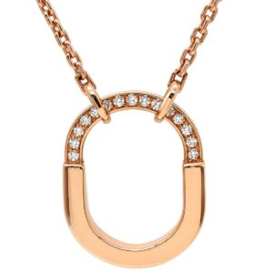 ティファニー Tiffany & Co ネックレス ロック スモール ペンダント ローズゴールド ピンクゴールド T＆Co. Au750 18K ダイヤモンド 74365752 【箱】 【中古】中古美品