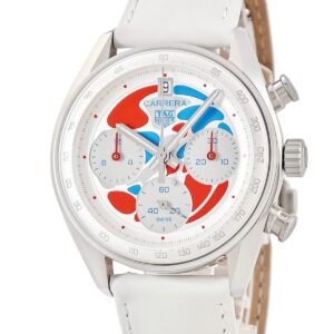 タグホイヤー TAG Heuer カレラ クロノグラフ EXPO2025 大阪 リミテッドエディション CBS221C.FC6619 万博 限定 メンズ 腕時計自動巻き シルバー 【中古】中古美品
