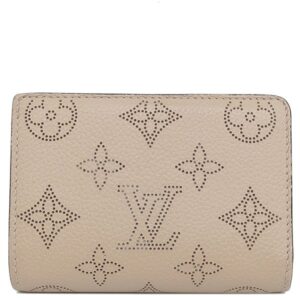 ルイヴィトン LOUIS VUITTON 二つ折り財布 ポルトフォイユ クレア モノグラムマヒナ ガレ シルバー金具 小銭入れ コンパクト M80817 RFID 【中古】