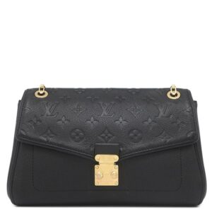 【★3%OFFクーポン】ルイヴィトン LOUIS VUITTON ショルダーバッグ サンジェルマン PM モノグラムアンプラント ノワール ゴールド金具 黒 M48931 TR5114 【中古】中古美品