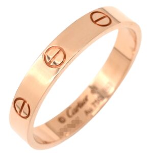 カルティエ Cartier リング 指輪 ミニラブリング ピンクゴールド #61(JP21) スモールモデル LOVE Ring 18K 750PG 20号 B4085200 【中古】中古美品