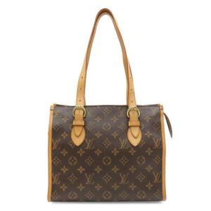 【★3％OFFクーポン】ルイヴィトン LOUIS VUITTON ショルダーバッグ ポパンクール オ モノグラムキャンバス モノグラム ゴールド金具 茶 肩掛け トートバッグ M40007 FL0096 【中古】中古美品