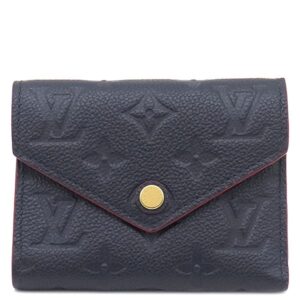 ルイヴィトン LOUIS VUITTON 三つ折り財布 ポルトフォイユ ヴィクトリーヌ モノグラムアンプラント マリーヌルージュ ゴールド金具 コンパクトウォレット M64577 SP2169 【箱】 【中古】