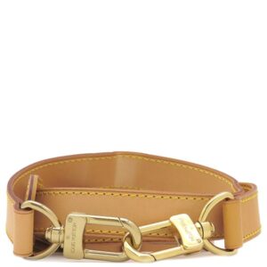 ルイヴィトン LOUIS VUITTON ショルダーストラップ ヌメ革 110cm ヌメ革 ベージュ ゴールド金具 レザー キーポルバンドリエール用 【中古】