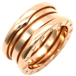 ブルガリ BVLGARI リング 指輪 ビーゼロワン B-zero1 3バンド ピンクゴールド #52(JP12) BVLGARI 18K PG Au750 18K 18金 11.5号 【箱】 【中古】