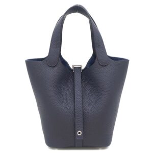 エルメス HERMES ハンドバッグ ピコタンロックPM トリヨンクレマンス ブルーニュイ シルバー金具 紺 2025年製 K 【箱】 【中古】