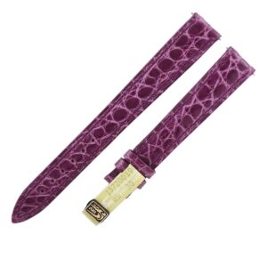 フランクミュラー FRANCK MULLER 腕時計パーツ トノウカーベックス 1752 クロコバンド クロコダイル パープル 未使用 純正 ロング シャイニー 14mm パープル 紫 【中古】
