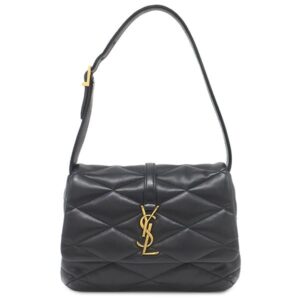 サンローラン SAINT LAURENT ショルダーバッグ LE 5 A 7 ショルダーバッグ ラムスキン ブラック ゴールド金具 ワンショルダー 698567 AAAO0 1000 【保存袋】 【中古】