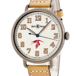 ベル&ロス BELL&ROSS ヴィンテージ WW1 ギヌメール BRWW1-92-SP-01890 フランス軍 トリビュート 限定 メンズ 腕時計自動巻き シルバー 【中古】