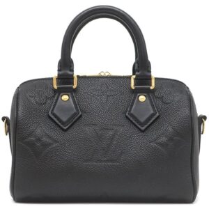 【★3％OFFクーポン】ルイヴィトン LOUIS VUITTON 2WAYバッグ スピーディ バンドリエール 20 モノグラムアンプラント ノワール ゴールド金具 黒 M58953 RFID 【箱】 【中古】新品同様品
