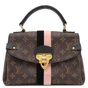 ルイヴィトン LOUIS VUITTON 2WAYバッグ ジョルジュBB モノグラムキャンバス ノワール×ローズプードル ゴールド金具 茶 黒 ピンク ライン ショルダー M53867 AR0169 【中古】新品同様品