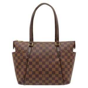 【★3％OFFクーポン】ルイヴィトン LOUIS VUITTON トートバッグ トータリーPM ダミエキャンバス ダミエエベヌ ゴールド金具 ショルダー 肩掛け 茶 N41282 DU1166 【中古】中古美品