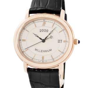 オーデマピゲ AUDEMARS PIGUET ミレネリー 2000年記念モデル 15106OR/O/0067CR/01 K18RG無垢 デイト ギョーシェ 限定 メンズ 腕時計自動巻き シルバー 【中古】中古美品