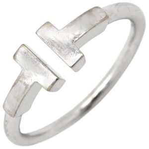 ティファニー Tiffany & Co リング 指輪 T ワイヤー ホワイトゴールド T＆Co. Au750 18K 18金 Tワイヤー 13号 【中古】中古品