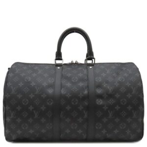 【SALE】 ルイヴィトン LOUIS VUITTON ボストンバッグ キーポル バンドリエール 45 レザー モノグラムエクリプスキャンバス モノグラムエクリプス シルバー金具 旅行バッグ M40569 RFID 【箱】 【中古】