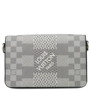 ルイヴィトン LOUIS VUITTON ショルダーバッグ ステュディオ メッセンジャー ダミエグラフィット3Dキャンバス アンタークティカ シルバー金具 黒 グレー N50014 RFID 【保存袋】 【中古】