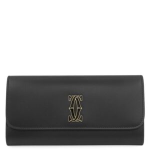 カルティエ Cartier 長財布 ブルC ドゥ カルティエ インターナショナルウォレット カーフ ブラック ゴールド金具 黒 小銭入れ 札入れ カード入れ CRL3001852 【箱】 【中古】未使用保管品