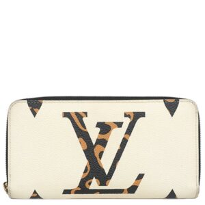 【★3％OFFクーポン】ルイヴィトン LOUIS VUITTON 長財布 ジッピーウォレット モノグラムキャンバス ジャイアントモノグラムキャンバス イヴォワール ゴールド金具 ゼブラ M44745 CA2169 【箱】 【中古】中古品